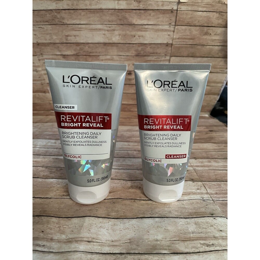 Set of 2 L'Oreal Cleanser Revitalift  Daily Scrub Cleanser 5.0oz Each New Unused